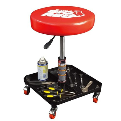 Big RED Pneumatic Rolling Mechanic Stool, Large - style: 6350