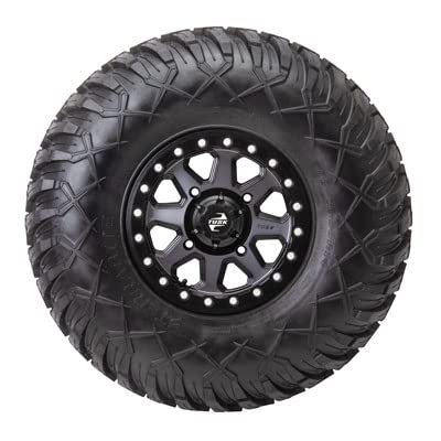 Tusk 4/137 Uinta Beadlock Wheel 15x7 5.0 + 2.0 Gunmetal/Black Compatible with Can-Am Maverick Trail/Sport/X3/Commander/Defender HONDA Talon Pioneer 1000/1000-5/1000-6