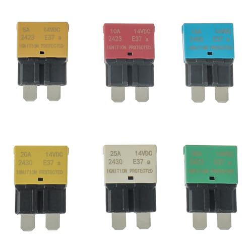 BOJACK Automotive Low Profile ATC ATO Fuse Auto Reset Fuse - style: E37