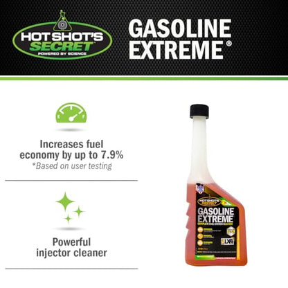 Hot Shot's Secret Gasoline Extreme Fuel Additive, 12 oz - size: 12 Fl Oz (Pack of 1)