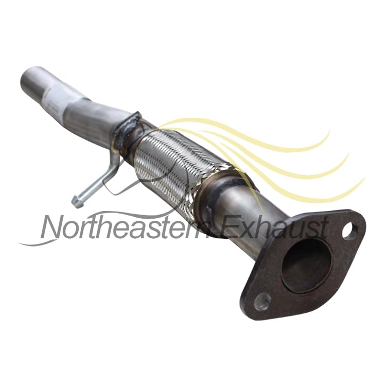 Exhaust Intermediate Flex Pipe Compatible for 2012-2017 Fiat 500 1.4L | Stainless Steel | Northeastern Exhaust | Free Gasket and Clamp Included | Automotive Replacement Part - color: Intermediate Flex Pipe