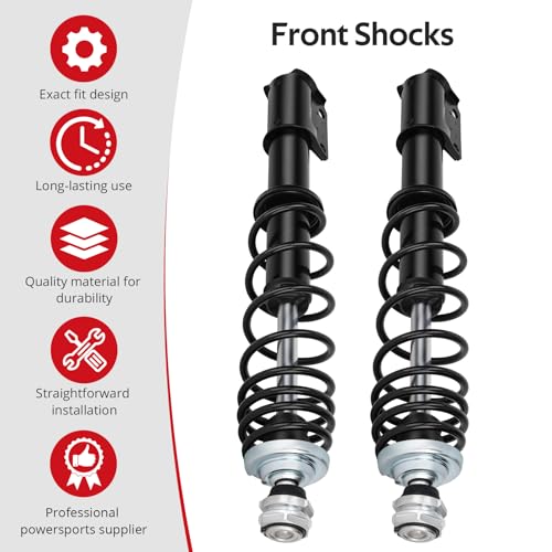 JAVIK 2 Pcs Front Shocks For Can-Am Outlander 330 2x4/4x4 2005 Outlander 400 2005-2014(Exclude Max Edition)