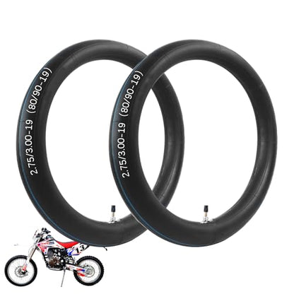 2 Pack 2.75/3.00-19 Heavy Duty Inner Tube, 70/100-19 Inner Tube Replacement - size: 2.75/3.00-19 (2 Pack)