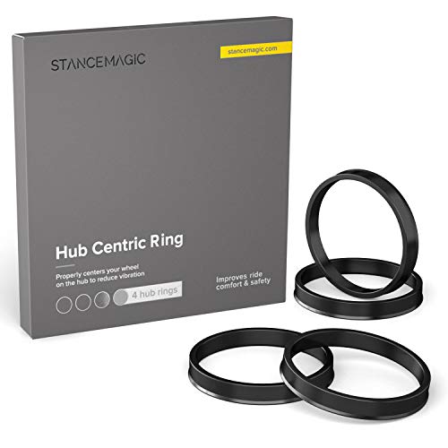 StanceMagic Plastic Hubcentric Rings 64.1mm to 60.1mm, Pack of 4 - size: 60.1mm ID to 64.1mm OD