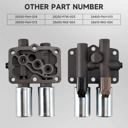 Bruce & Shark Complete Transmission Solenoid Kit for Honda Accord/Odyssey 1998-2006, Acura CL 2001-2003, Pilot 2003-2007, Replaces 28600-RKE-004 28400-P6H-013