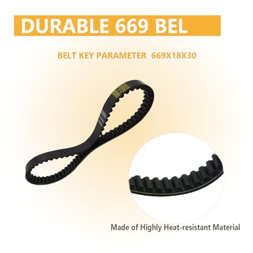 GY6 50cc Performance Clutch Set（with 669 belt）, Fit for GY6 50cc 60cc 80cc 4-Stroke 139QMB Engine Taotao Scooter, include Clutch Assembly and Variator Assembly. - size: gy6 50cc clutch with 669 belt
