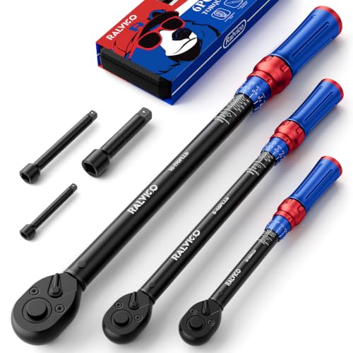 Torque Wrench Set 1/4 3/8 1/2 Inch Drive for Auto Moto Bike Repair