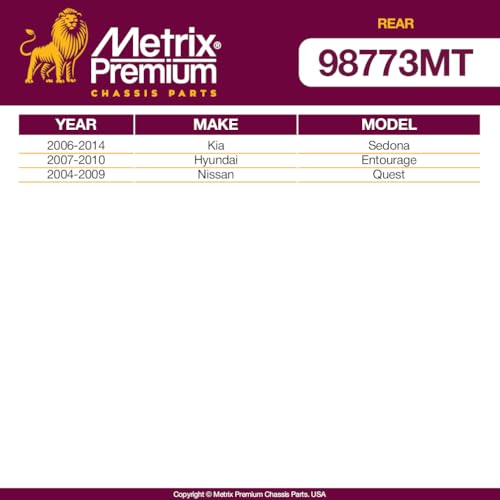 Metrix Premium Chassis Parts Sway Bar End Link Kit Fits Kia Sedona, Nissan - size: K80257 x2/ PAIR