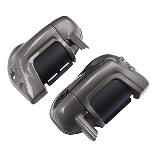TCT-MOTORPARTS Pewter Pearl Lower Vented Fairings Glove Box Fit For Harley Touring Road King FLT CVO Road Street Electra Glide 1983-2013 - color: Color #1