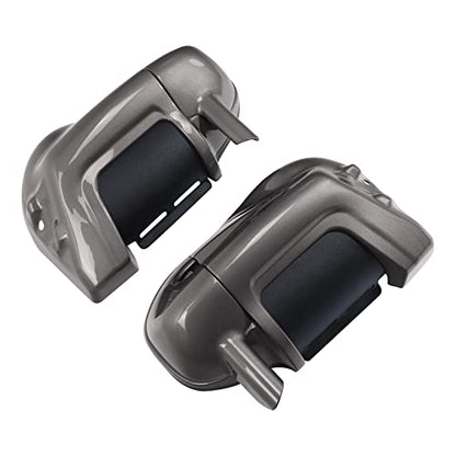 TCT-MOTORPARTS Pewter Pearl Lower Vented Fairings Glove Box Fit For Harley Touring Road King FLT CVO Road Street Electra Glide 1983-2013 - color: Color #1