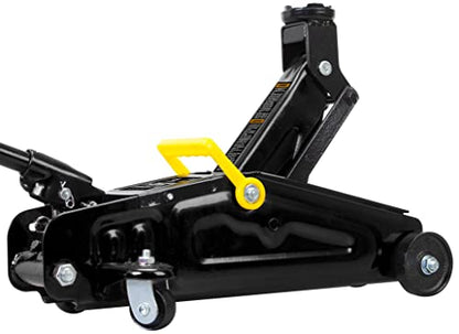 BIG RED AT820014SB Torin Hydraulic Trolly Service/Floor Jack with Blow Mold Carrying Storage Case, 1.5 Ton (3,000 lb) Capacity, Black - size: 1.5 Ton (3,000 lb) with Case