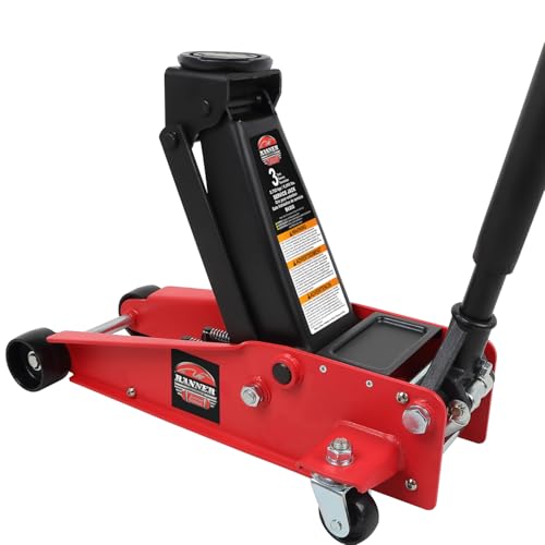 Blackhawk Banner 3 Ton Floor Jack - Service Jack Car Lift Heavy Duty Hydraulic Jack for Car Truck Jeep