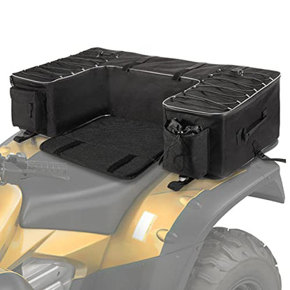 Morjor 55L ATV Storage Bags with Extra Waterproof Cover, Upgraded Zippers