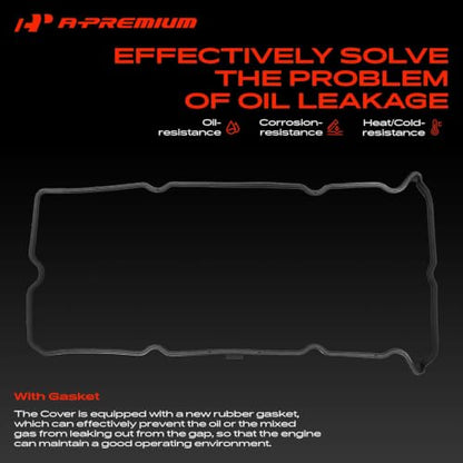 A-Premium Engine Valve Cover Kit, with Oil Filler Cap & Bolts & Gasket, Compatible with Nissan Altima 2002-2006, Sentra 2002-2006, 2.5L Gas QR25DE Engine, Replace # 13264-3Z001, 132643Z001 - style: 2002-2006 Altima