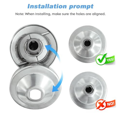 Torque Converter for Predator 212cc Engine, 6.5 HP 3/4" Clutch -30 Series - size: 3/4" CVT Clutch with 1 belt