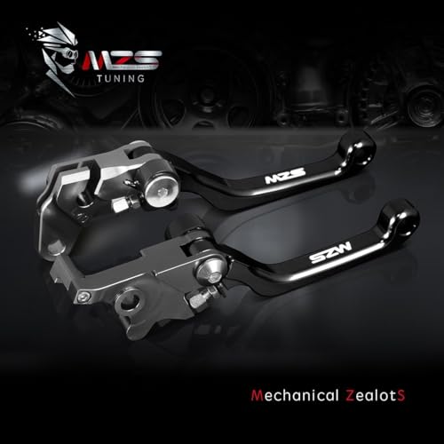 MZS Black Dirt Bike Brake Clutch Levers for RM125 RM250 1996-2003 - color: Black, size: RM125/RM250