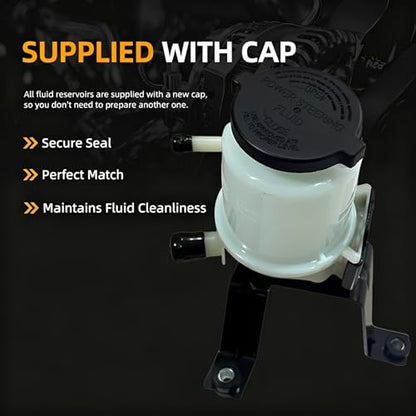 Power Steering Reservoir with Bracket,Replaces 4436035170