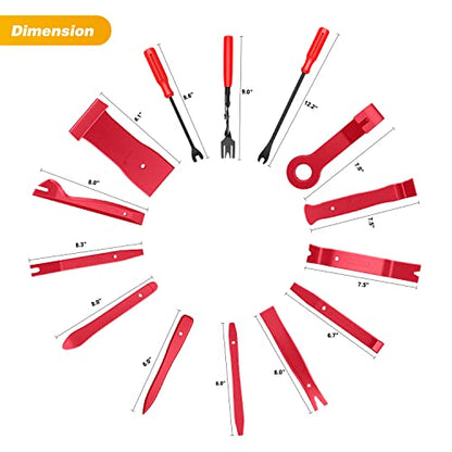 GOOACC 88Pcs Auto Trim Removal Tool and Push Pin Retainer Clip Set - color: 48Pcs Remover + 40Pcs Clips