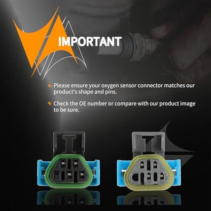 Oxygen O2 Sensor 250-241128 250-24491 Upstream & Downstream Pack 4 - color: Set of 4, size: 250-241128 250-24491