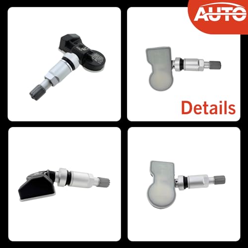4Pack 315/433MHZ Universal Pre-Programmed TPMS Sensor Tire Pressure Monitoring Sensors Compatible with BMW Model