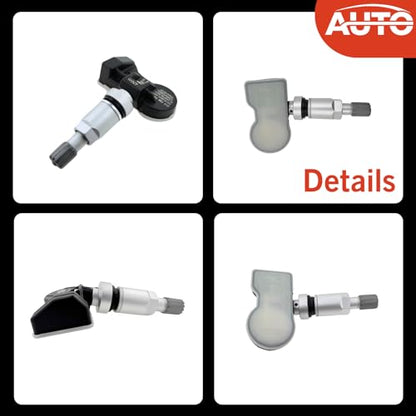 4Pack 315/433MHZ Universal Pre-Programmed TPMS Sensor Tire Pressure Monitoring Sensors Compatible with BMW Model