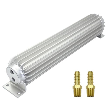 15'' Dual Pass Aluminum Finned Transmission Oil Cooler - color: Dual Pass, size: 15''