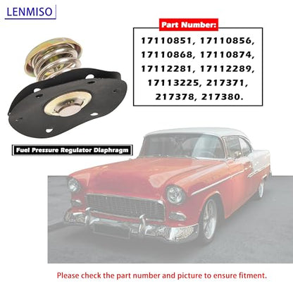 Fuel Pressure Regulator Diaphragm Compatible with 1985-1995 Chevy Corvette Camaro Cavalier Replace 17110851 17112281