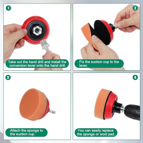 134Pack 3 Inch Wet Dry Sanding Discs Kit for Drill Sanding Attachment, 60 to 10000 Grit with 1/8" 1/4" 5/8" Adapters, Buffing Pads for Car Headlight Cleaning, Scratch Removal, Auto Detailing