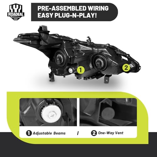 Headlights for 2013 2014 2015 Nissan Altima 4-Door - color: Chrome - With H/L Beam Bulbs