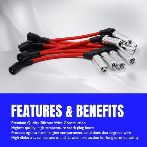 10.5mm 48322R Spark Plug Wires Replaces# 88862397 748UU 748HH 748EE - style: 48322