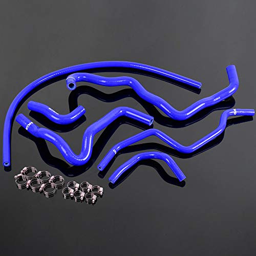 PIT66 Silicone Radiator Hose Kit Fit Honda Civic D17 1.7L 2001-2005 - color: Blue, size: 6 Pcs