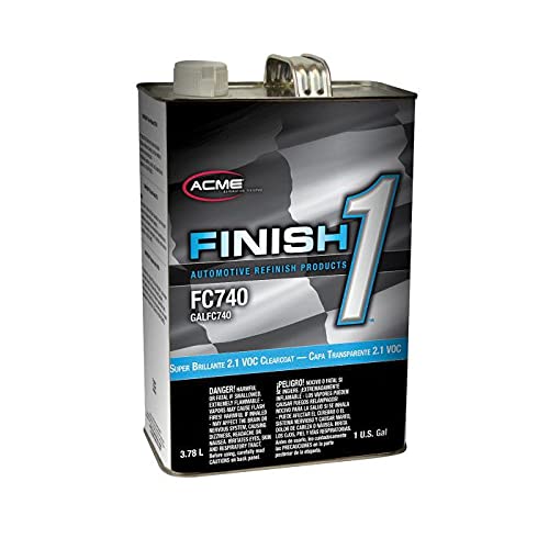 SHERWIN WILLIAMS Finish 1 Gloss Clearcoat Gallon Kit | A High Solids 2.1 VOC Urethane Clear Coat With Fast Clear Coat Hardener (Quart) | For Basecoats and Low VOC Single-Stage Enamels