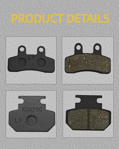 2Pcs Front & Rear Brake Pard Set for Yozma in 10 / Heybike Villian