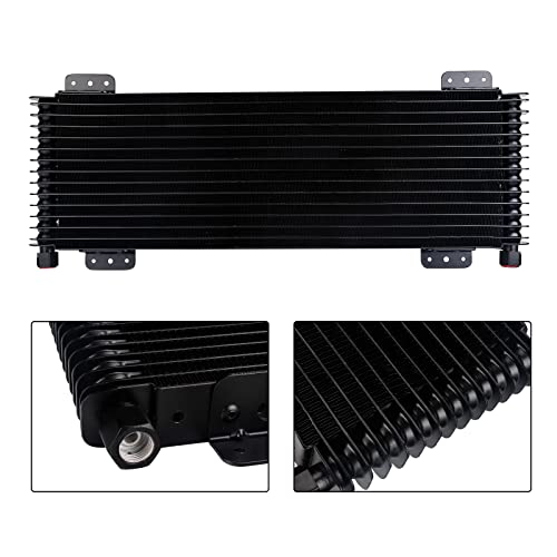 Transmission Cooler 40,000 GVW Trans Cooler Low Pressure Drop LPD47391 with Mounting Hardware 47391 Black - color: black