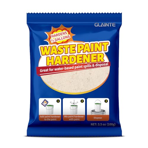 GLAINTE Waste Away Paint Hardener Fast Acting Solid Hardener - Paint Drying Powder, 3.5oz - size: 3.5 Ounce (Pack of 1)