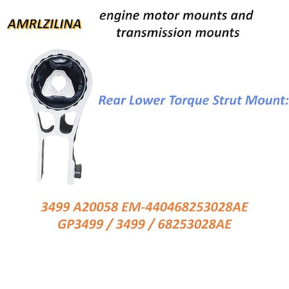 Engine Motor Transmission Mount Kit for Compass 2017-2022 - size: 2017-2022 Jeep Compass 2.4L 6 Speed