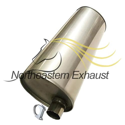 Northeastern Exhaust | Stainless Steel Resonator, Intermediate Pipe, Muffler Cat-Back Exhaust System Kit Compatible for Ford Explorer SportTrac 2001-2005 4.0L | Includes Hangers, Gasket, Clamps