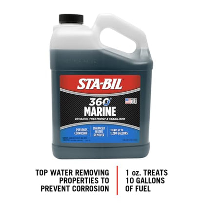 STA-BIL 360 Marine Fuel System Treatment, 1 Gallon - size: 1 Gallon