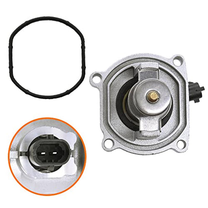 Engine Coolant Thermostat Housing Assembly Compatible with 2009-2011 Chevrolet Aveo, 2011-2016 Chevrolet Cruze, 2013-2018 Chevrolet Sonic, 2009-2010 Pontiac G3 Replace# 96984104 - size: 96984104