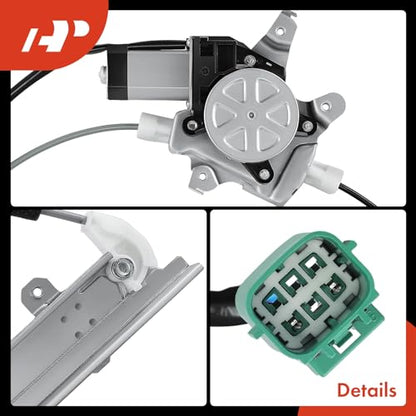 A-Premium Front Driver Side Power Window Regulator with Motor (2-Pin) - style: Front Driver Side