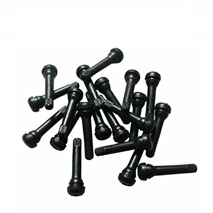 BLACKHORSE-RACING 50PCS TR418 Valves Standard 2" Snap in Tubeless Rubber Tire Valve Stem - size: TR418-50pcs