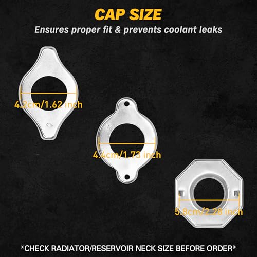 ELEAD No-Spill Coolant Funnel Kit - 19-Piece Radiator Funnel burping kit, coolant Bleeder kit, Extra Funnels and Adapters for Universal Vehicle - color: Multi-use Version Yellow