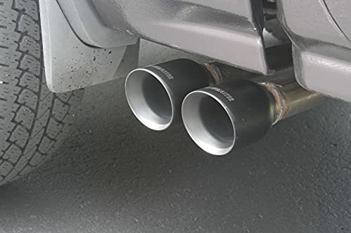 Flowmaster 717787 FlowFX Cat-Back Exhaust Kit Dual 2.5 Inch Stainless Steel 4 Inch Black Ceramic Tips Compatible with 2014-2019 Classic Body Chevy Silverado GMC Sierra 1500 Crew Double Cab 4.3L 5.3L