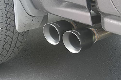 Flowmaster 717787 FlowFX Cat-Back Exhaust Kit Dual 2.5 Inch Stainless Steel 4 Inch Black Ceramic Tips Compatible with 2014-2019 Classic Body Chevy Silverado GMC Sierra 1500 Crew Double Cab 4.3L 5.3L