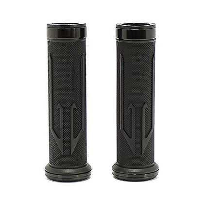 Black Motorcycle 7/8" Hand Grips Handle BAR Gel for Yamaha YZF 600 R1 R1M R6 R6S(Red) - color: Black