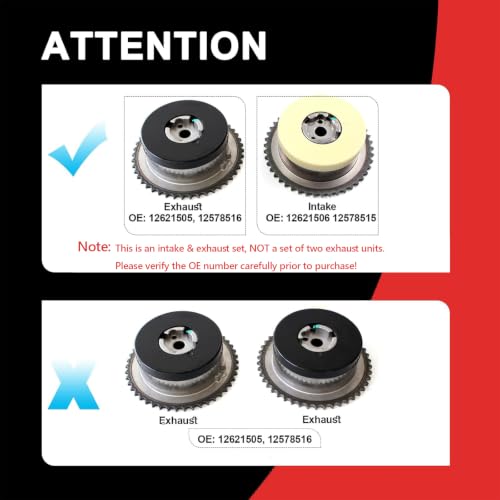 AUCERAMIC 9-4202S 2.4 Timing Chain Kit w/Water Pump Fit for Buick Chevy GMC