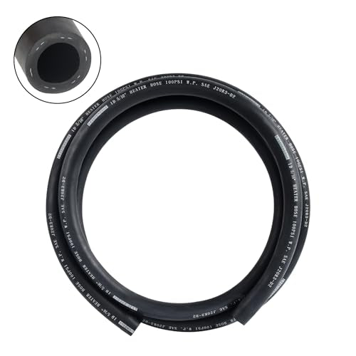 EVIL ENERGY 5/16" Heater Hose Coolant Radiator Straight 100PSI SAE 20R3 5FT Black - size: 5/16 Inch