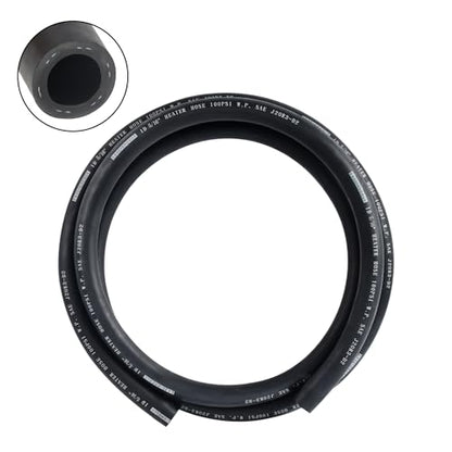 EVIL ENERGY 5/16" Heater Hose Coolant Radiator Straight 100PSI SAE 20R3 5FT Black - size: 5/16 Inch