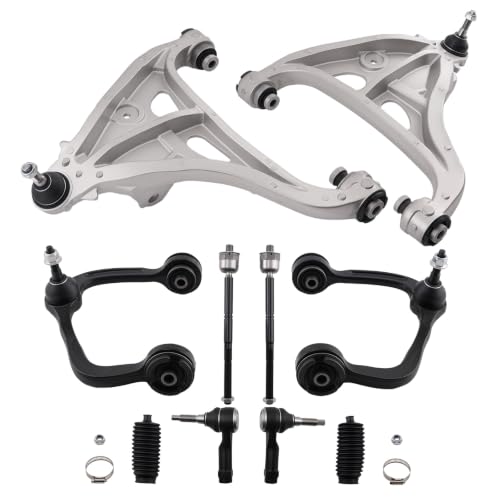 maXpeedingrods 4WD 10Pcs Front Upper & Lower Control Arms w/Ball Joints for 2004-2008 Ford F-150 2006-2008 Lincoln Mark LT, 2 Tie Rods 2 Boots OE#K80308 K80403 - size: 10PCS