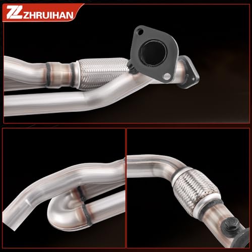 Exhaust Front Flex Y Pipe Compatible with 2009-2017 Traverse, 2009-2017 Acadia (Incl. 2017 Acadia Limited), 2009-2013 Enclave, 2009-2010 Outlook 3.6L V6, OE:50484 EPA - size: 2009-2010 Outlook 3.6L V6